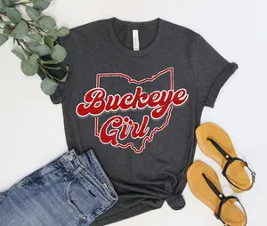 Ohio Buck Eyes State Shirt, Ohio Girl Tshirt, Full Colors, Full Sizes, For Men, For Women Casual Menswear