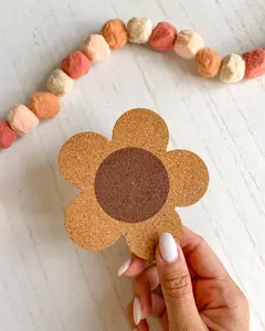 Daisy Cork Coaster