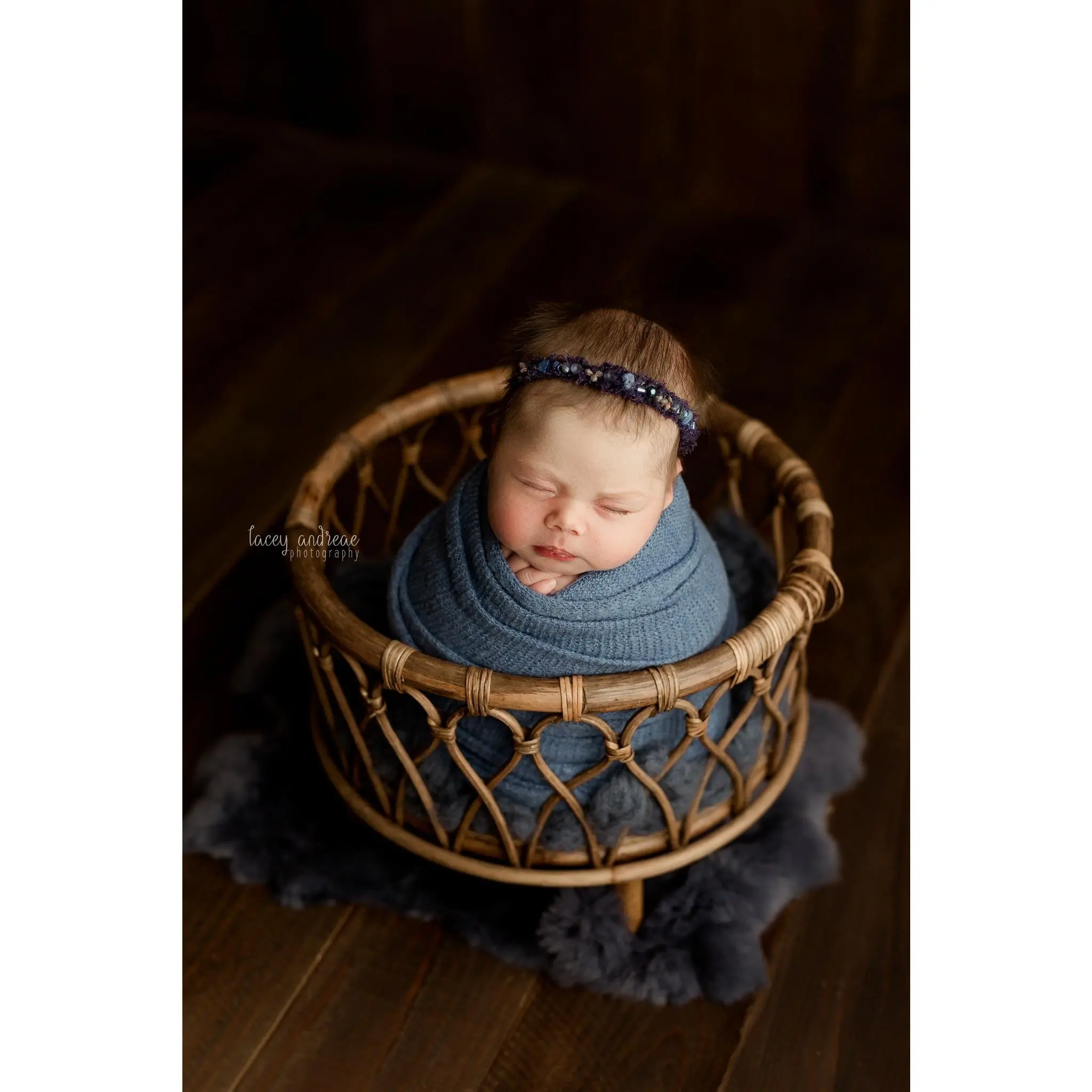 The Johna -Bamboo Round Basket