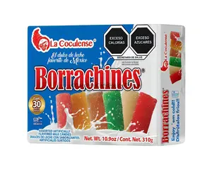 La Coculense Borrachines Assorted Artificially Sorted Milk Candy, 30 Count, Mexican Candy, Sweet, Dulces De Leche, Snack, Bonbon, Dulces Mexicanos