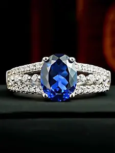 1 PC Glamorous Cubic Zirconia Elegant Ring For Women Wedding Engagement Valentine's Day Party Gift