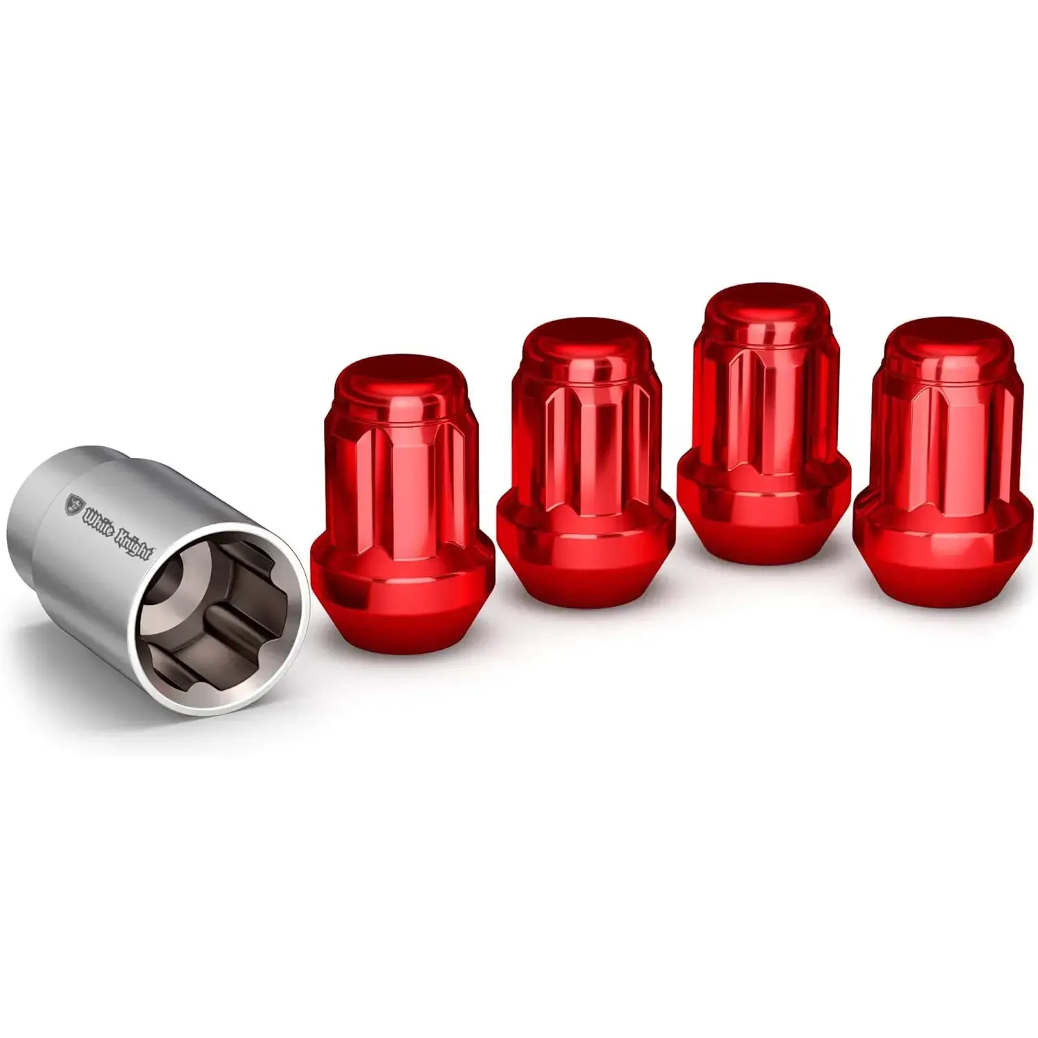 40700SRDT Red Wheel Lock, 4 Pack, 12mm x 1.50 Thread