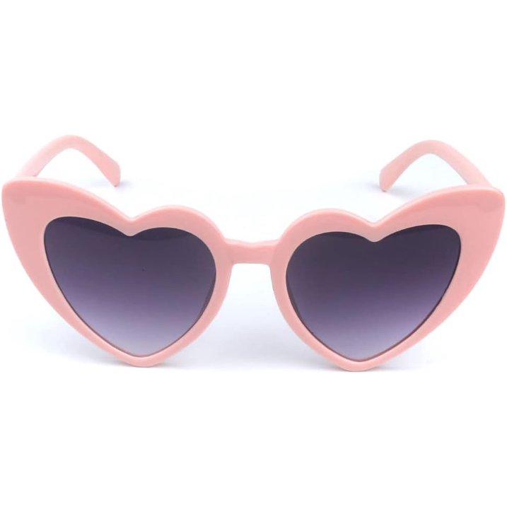 Trendy Heart-Shaped Sunglasses – Retro Fashion Shades for Women & Girls | Cute Oversized UV Protection Glasses in Black, Red & White | Statement Accessory for Festivals, Beach & Daily Wear