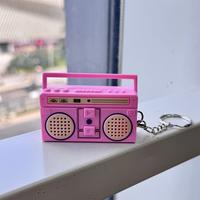 Pink recorder keychain