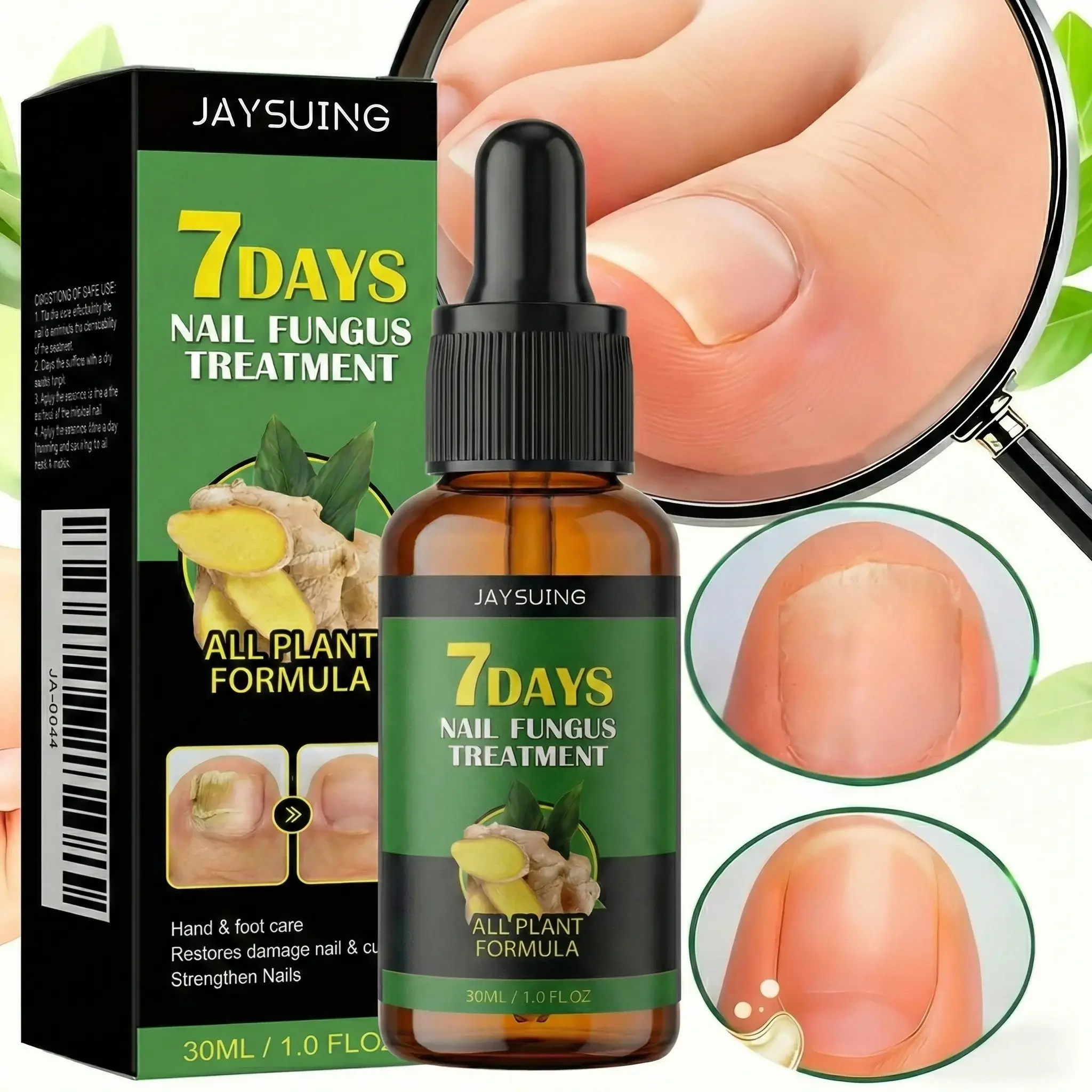 Natural Plant-Based Nail Repair Essence Moisturizer - Gentle Serum for Dry, Flaky, Uneven Nails & Cracked Cuticles, Daily Manicure Maintenance Oil for Hands & Ft
