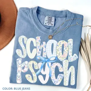 Comfort Colors School Psychologist Shirt, Registered Psychologist, Gift For School Psych, Back To School Gift, School Mental Health Shirts women