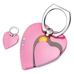 2-In-1 Electronic Lighters with Phone Holder Ring & Stand, Windproof USB Rechargeable, Multifunctional Design for Indoor & Outdoor Use, Perfect Gift for Men & Women