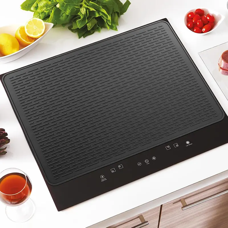 Large Durable Rectangle Solid Silicone Drying Mat - Non-Slip, Waterproof, Heat-Resistant Pan Protector Draining Board for Cooking, Oversink Dish Drying Rack, Home Counter Protection, Rust-Free Drain Pad, Pan Protector Draining Boards