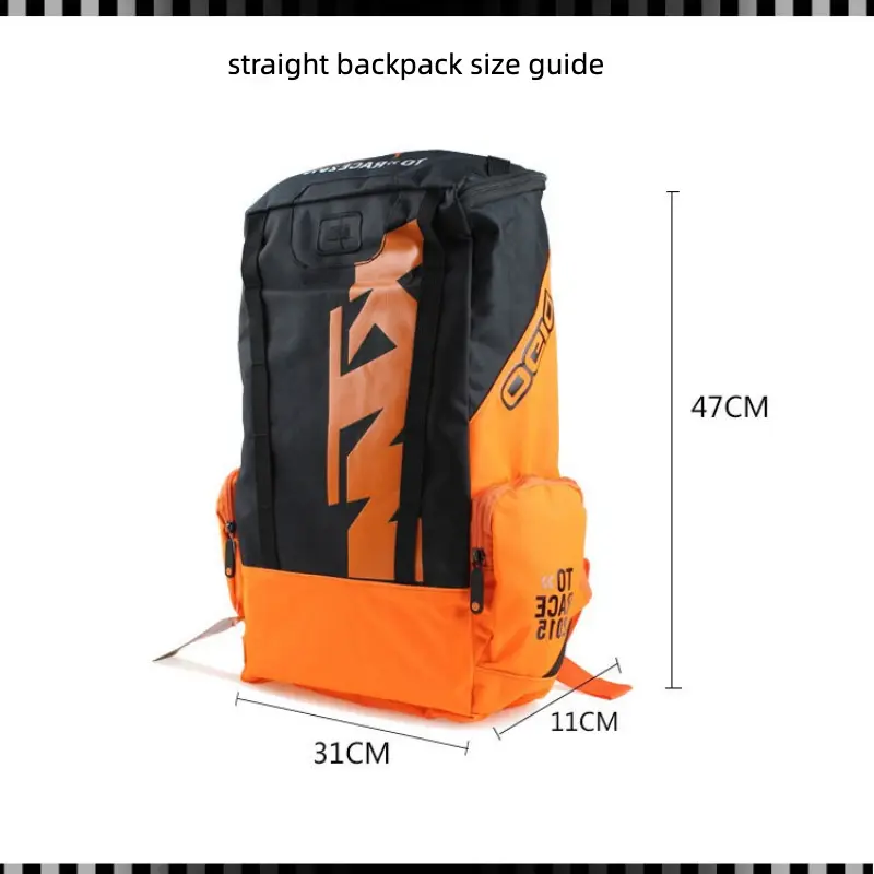 Off-Road Motorcycle Backpack for Riding Enthusiasts, Waterproof Tear-Resistant Oxford Cloth with a Spacious Interior and Adjustable Shoulder Strap