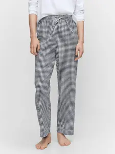 Plaid High Waist Straight Leg Pants, Personality Street Style