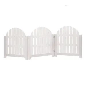 Etna Products White Adirondack Style Free Standing Pet Gate