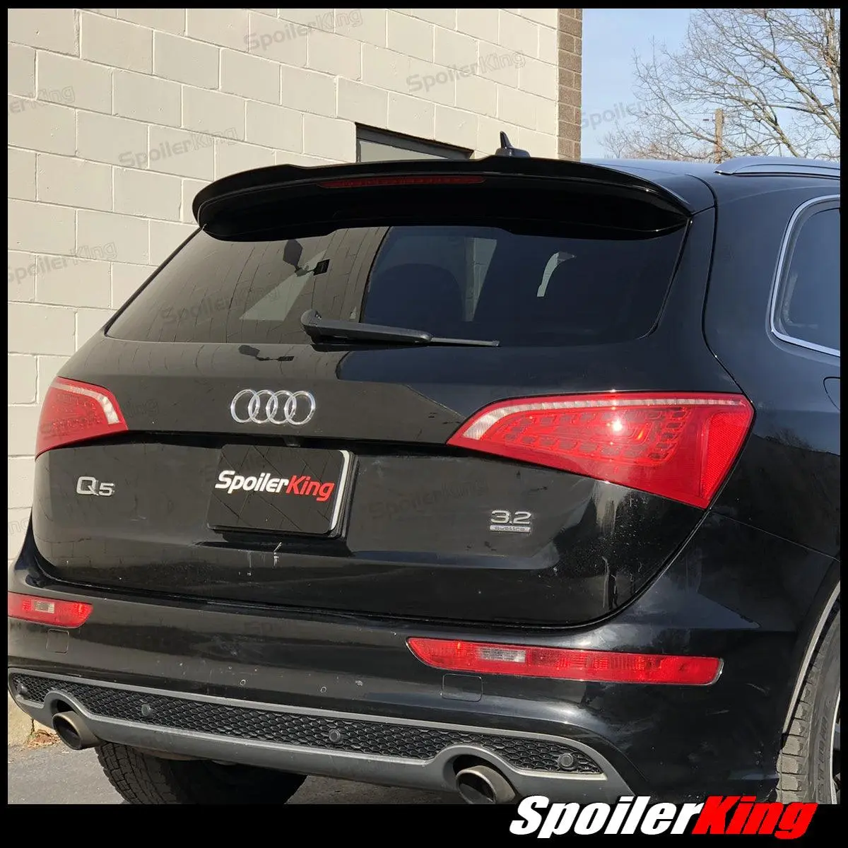 Spoiler King Car Rear Spoiler Extension - Factory-Grade Fit for Audi Q5 (8R) 2009-2017, Polyurethane Gurney Flap Auto Accessories, Accessories for Car, Part No. 284FSE, Flexible