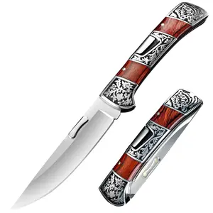 Vintage Kitchen Fruit Knife Culinary Kitchen Knife Perfect Gift for Men Elegant Wooden Handle Kitchen Knife | Vintage Engraved Design | Ideal Gift for Dad Cooking Cutting Kitchenware