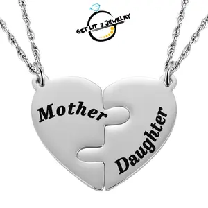 Mather&Daughter, New stylish puzzle heart necklace | parent-child necklace | Mother's Day gifts | Father's Day gifts | birthday gifts | graduation season gifts |