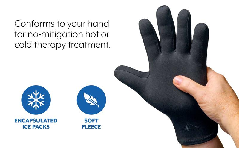 Brownmed Polar Ice Hot/Cold Glove - Versatile Patented Therapeutic Glove for Effective Hand and Wrist Relief
