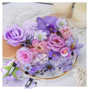 18PCS Floral Hair Clips Set  Cute Aesthetic Hair Pins for Women & Girls | Summer Beach Vibes | Non-Slip Clips, Soft Silk Petals | Perfect for Daily Wear & Parties