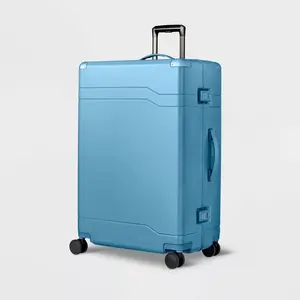 Signature Hardside Trunk Large Checked Spinner Suitcase Blue - Open Story: TSA Locks, Water-Resistant Signature Hardside Trunk Large Checked Spinner Suitcase Blue - Open Story: TSA Locks, Water-Resistant
