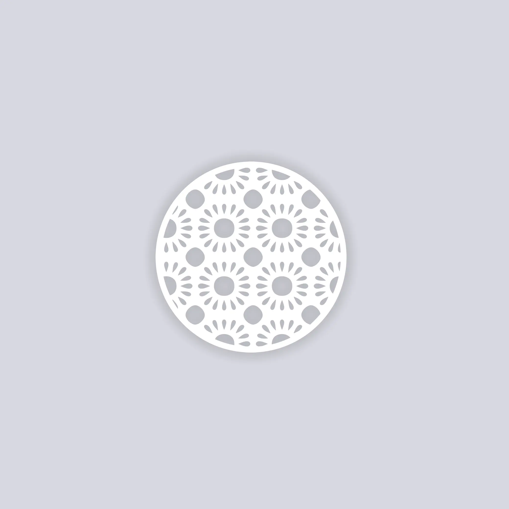 Sun Drops Circle Clay Stencil