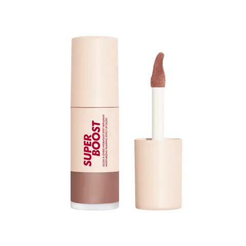Super Boost Lip Gloss - MINI - Moisturizing & Plumping Lip Gloss with Hyaluronic Acid for Comfortable Hydrating Gloss with Unique Lip Grip Applicator