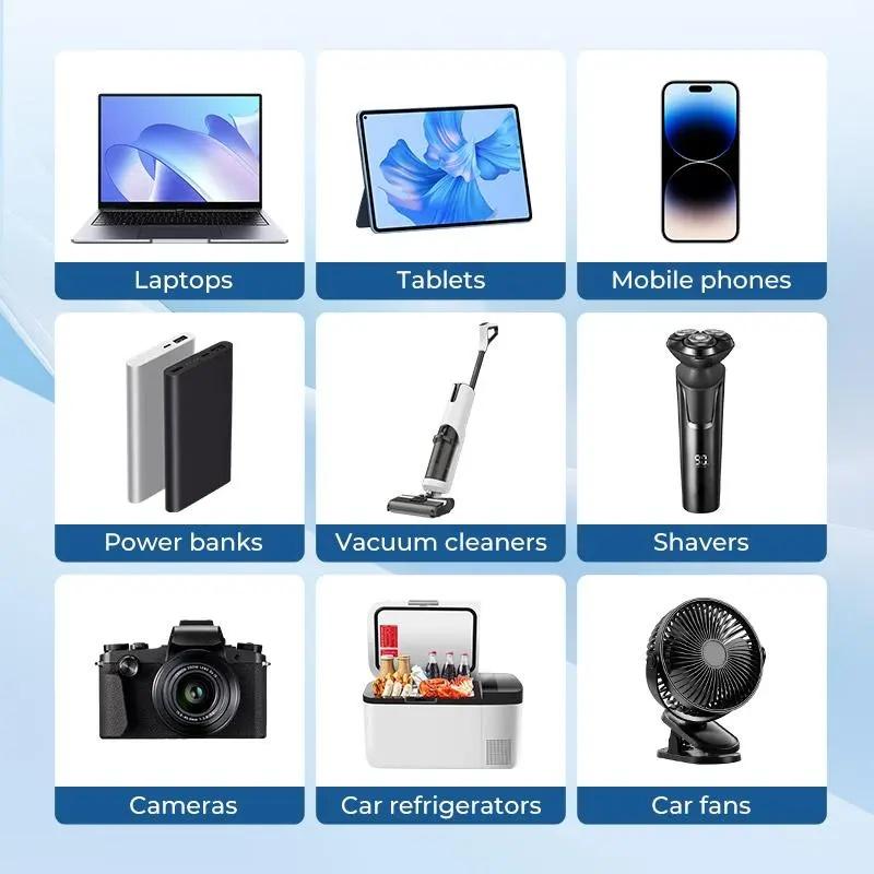 JOYTUTUS Car Power Inverter 12V–24V to 220V with Smart Chip QC3.0 Fast Charging USB Ports Bonus Wireless CarPlay Adapter for Laptops Tablets Mobile Phones