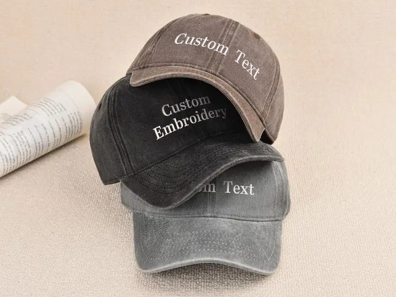 Personalized Custom Baseball Cap | Embroidered Monogram Hat | Gift For Couples