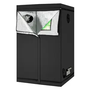 【Summervibes】UBesGoo 48"x48"x78" High Reflective Mylar with Observation Window and Floor Tray for Hydroponics Indoor Plant