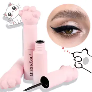 Cute Cat Paw Wing Eyeliner Pen - Quick-Drying, Waterproof & Smudge-Proof Liquid Eyeliner for Precise Lines. Long-Lasting Natural Finish, Ideal for Daily Eye Makeup. (Results May Vary by Skin Tone, Set with Powder to Prevent Transfer)