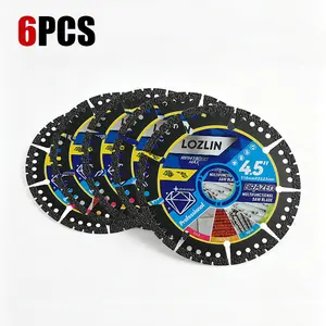 3PCS 4.5in Diamond Cutting Blades Angle Grinder Special Accessories for Dry Cutting Metal, Ceramic Tile Marble Stone Plastic Saw Blades