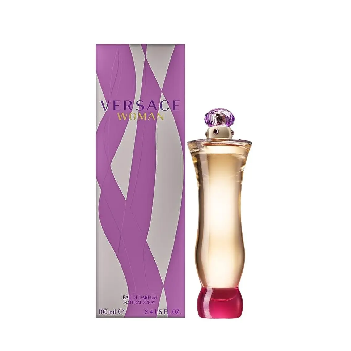 Versace Woman by Versace 3.4 oz 100ml EDP Spray Long Lasting Floral Eau de Parfum Floral Fusion Fragrance with Rose Jasmine Leaf & Raspberry - Elegant Scent