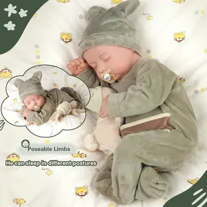 BABESIDE Realistic Baby Girl Dolls Levi -20 Inch Soft Body Reborn Baby Dolls Full Body Vinyl with Toy Accessories Anatomically Correct