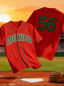 Baseball Jersey Size 56, Quick-Dry Short Sleeve, High-Quality Experience, Casual Loose-Fit, Spring & Fall Style