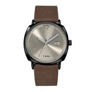 TOMI Fashion Quartz Watch – Classic Casual Leather Design