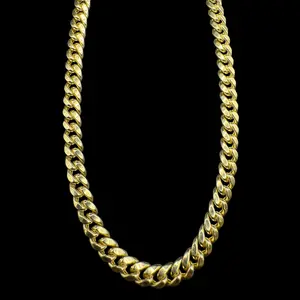14K YELLOW HOLLOW MIAMI CUBAN CHAIN
