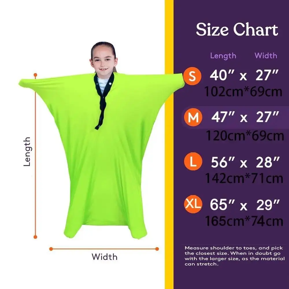 Elastic Stretchable Sensory Socks Elastic Human Sensory Training Autism Body Sock Seamless Sensory Needs Stretch Bag