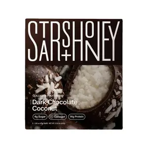 Stars + Honey Collagen Dark Chocolate Coconut Protein Bars - 14g Protein - 8.3oz/5pk