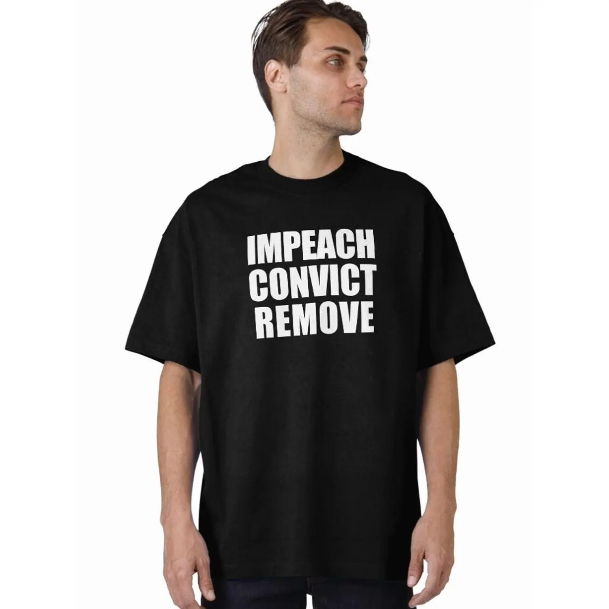 Impeach Convict Remove Oversized T-Shirt DNI