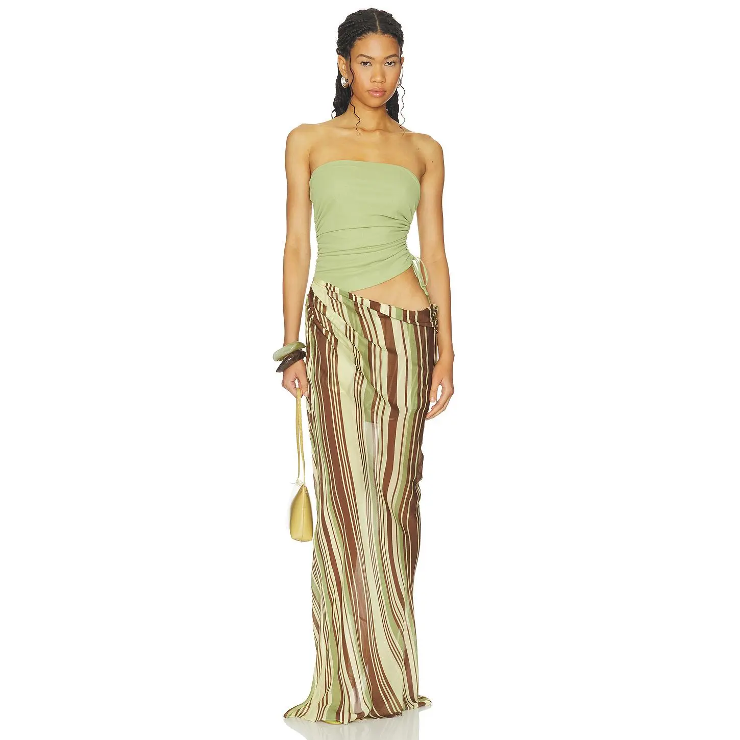Benni Roscoe Maxi Dress in Earth Stripe