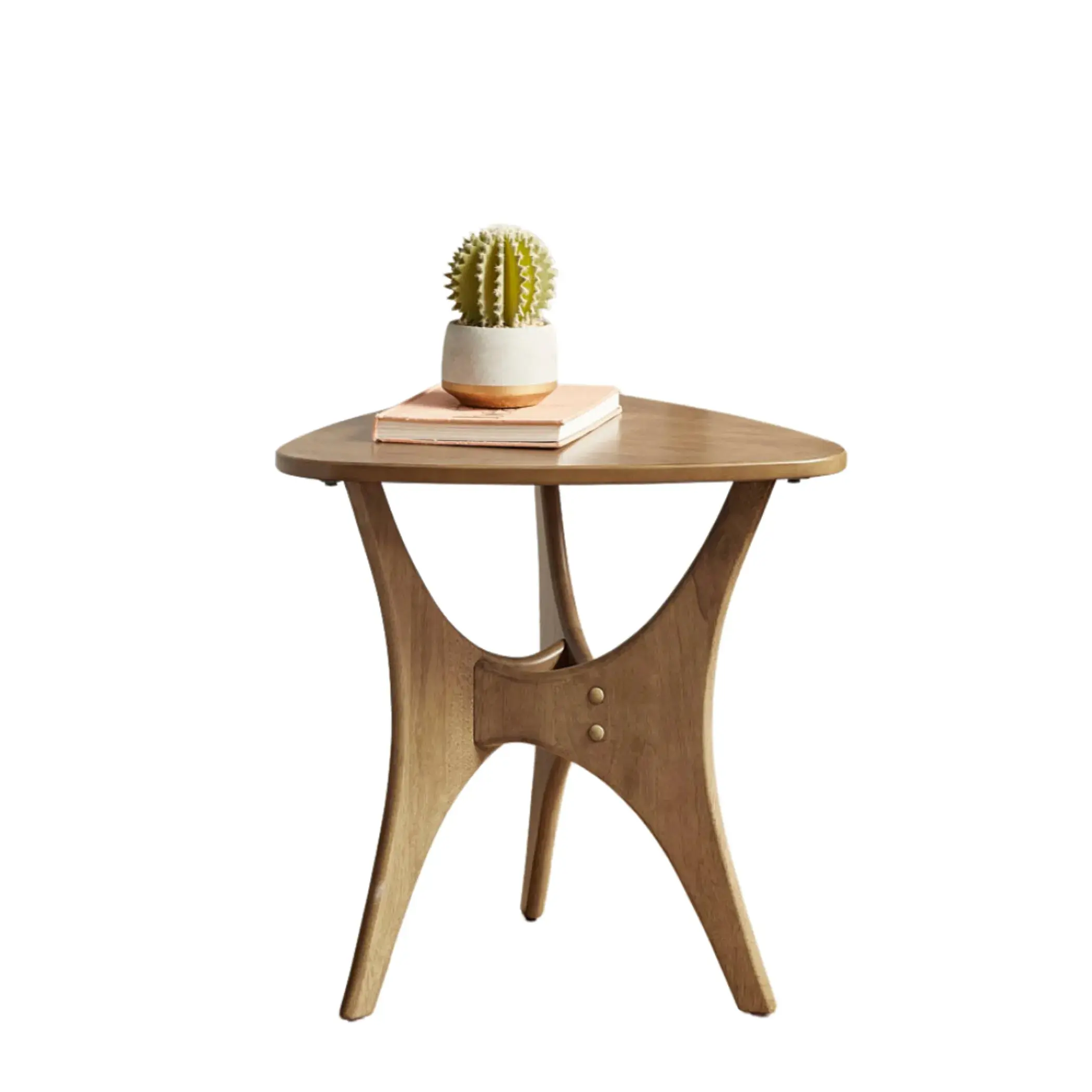 Triangle Wood Side Table Triangle Wood Side Table
