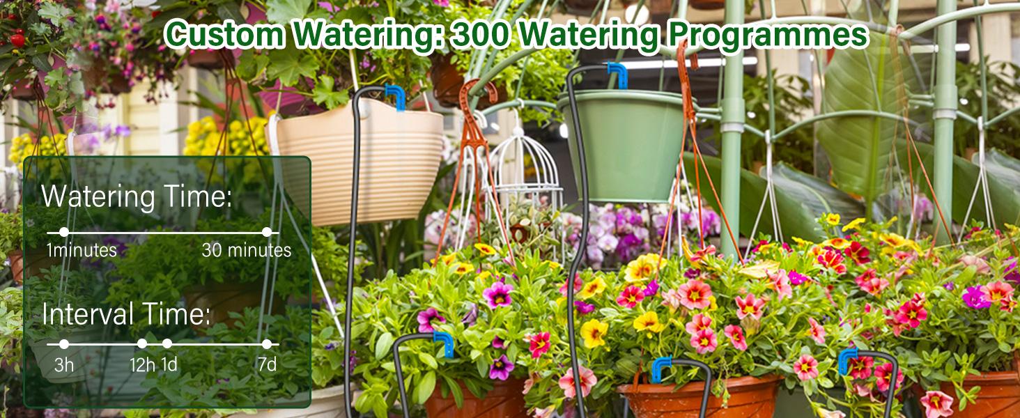 2026 Solar DIY Irrigation System Kit, 300 Watering Programs Automatic Drip Irrigation with 10M Hose & 10 Drip Tips for Indoor Outdoor Garden 2026 Solar DIY Irrigation System Kit, 300 Watering Programs Automatic Drip Irrigation with 10M Hose & 10 Drip Tips for Indoor Outdoor Garden