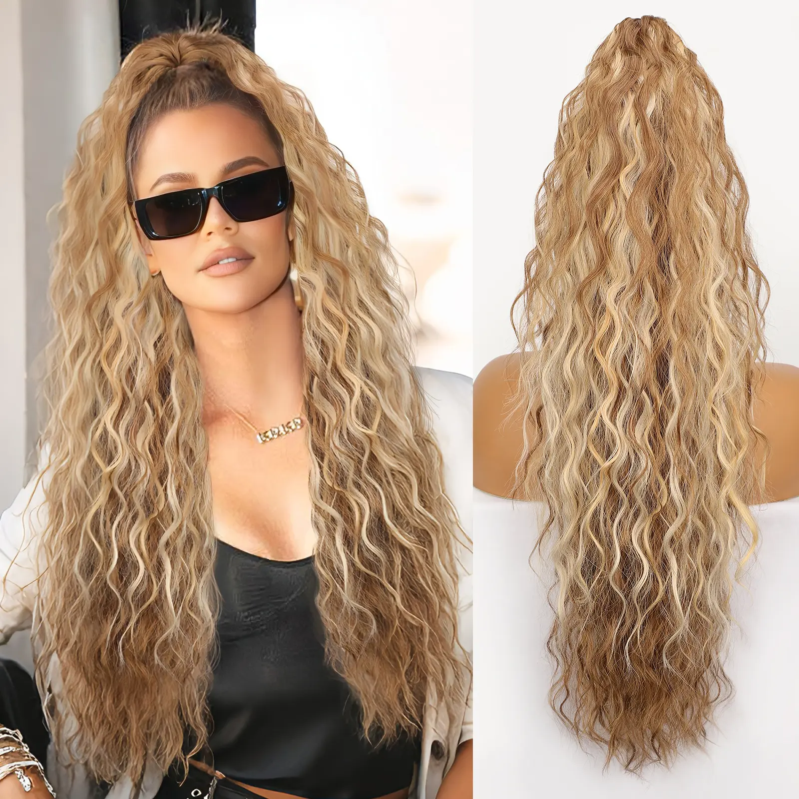 Medium Brown Ash Blonde