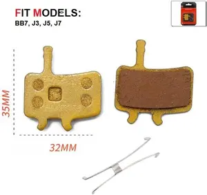 2 Pairs Bike Bicycle Disc Brake Pads Mechanical Disc Brake (Resin,Semi-Metallic,Sintered Metal) Bicycle Electric Scooter Brake Pads Wear-Resistant Quiet Bike Disc Brake Pad