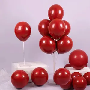 Red Latex Party Balloons, 50 count 12 Inch Dark Red Balloons for Wedding, Birthday Party, Valetine's Day,  Year, Christmas Party Decorations