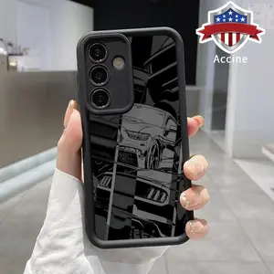 Trendy Racing Design Case Compatible with Galaxy S23 Ultra S24 Plus S25 S22+ Plus Shockproof Non Slip Military-Grade Protection Silicone Cover