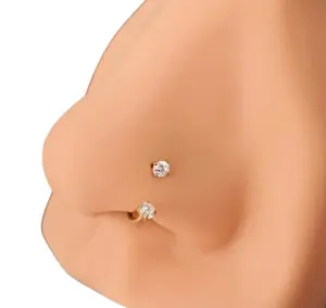 18kt gold plated nose ring