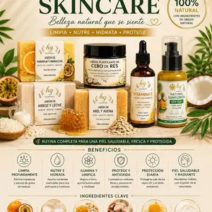 Kit completo de skincare natural