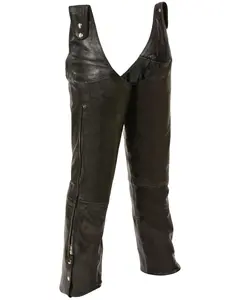Milwaukee Leather Men's Adjustable Side Snap Beltless Chaps - Sh1198
