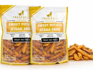4LB 2 Pack 100% Sweet Potato Dog Treats All-Natural Single Ingredient Chews Low-Fat High-Fiber for Digestive Dental Health Grain-Free Hypoallergenic