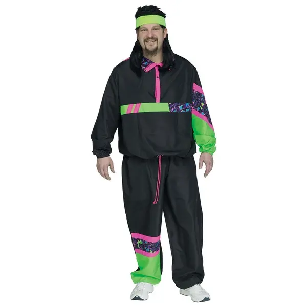 Men's Plus Size 80's Track Suit Costume
