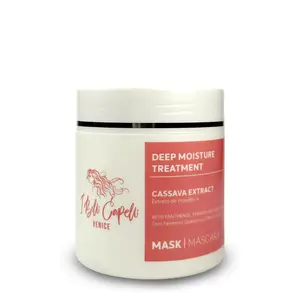 I Belli Capelli Venice Deep Moisture Haircare Treatment Mask - Cassava Extract, Argan Oil, Keratin Infused Rejuvenating Moisturizer for Intense Repair & Glow, 500g Frizz Control