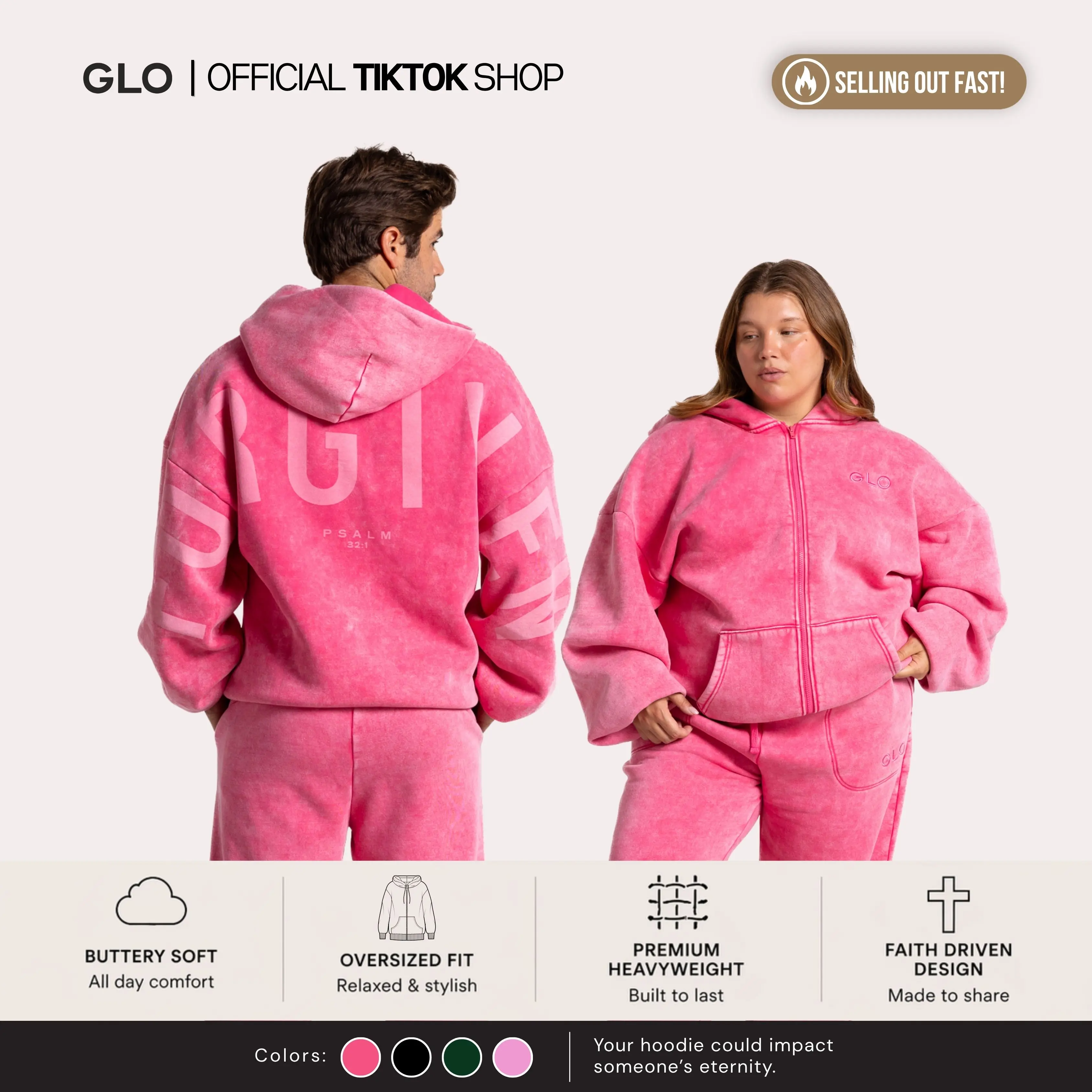 GLO Kingdom Essential Zip Hoodie GLO Kingdom Essential Zip Hoodie